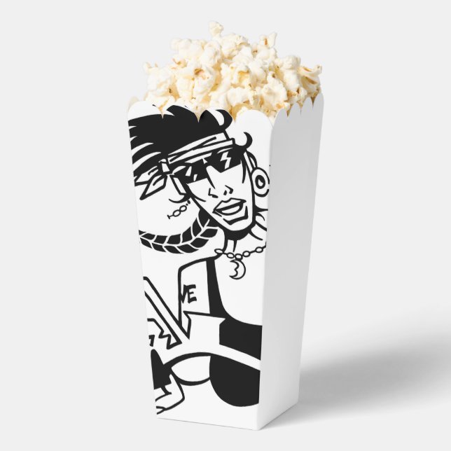 Ballotins Boîtes à popcorn noir blanc (Sauté)