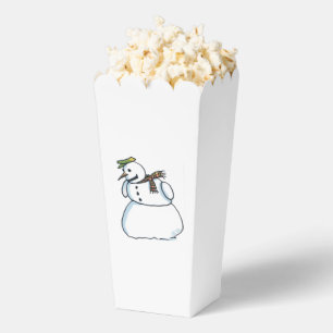 Ballotins Boîtes à popcorn Snowman