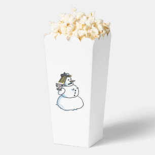 Ballotins Boîtes à popcorn Snowwoman