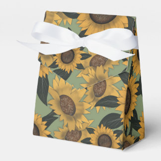 Ballotins Boîtes de Baby shower de fleurs de tournesol