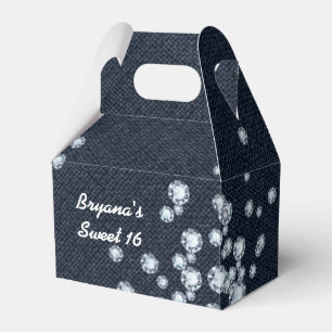 Ballotins Boîtes de cadeaux de fête d'anniversaire Denim & D