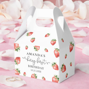 Ballotins Boîtes de cadeaux de fête d'été fraise