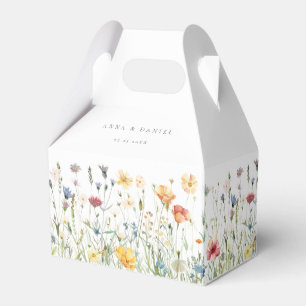 Ballotins Boîtes de cadeaux de mariage aux fleurs sauvages p
