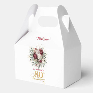 Ballotins Boîtes de cadeaux pour 80e anniversaire en couleur