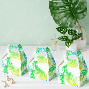 Ballotins Boîtes de faveur à motif de feuilles de palmier – 