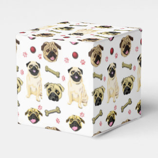 Ballotins Boîtes de faveur à thème Pug
