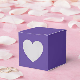 Ballotins Boîtes de faveur Aura Indigo – Style Cœur 2x2x2
