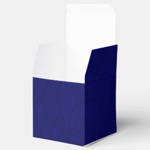 Ballotins Boîtes de faveur de fête bleues de Carrosse en Or 