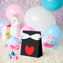 Boîtes de faveur de gâteau Noir