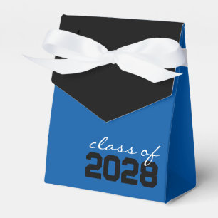 Ballotins Boîtes de faveur de graduation Bleu & Noir
