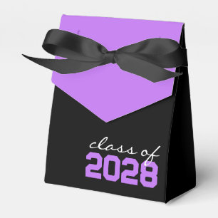 Ballotins Boîtes de faveur de graduation Noir & Violet