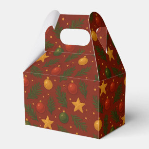 Ballotins Boîtes de faveur de Noël rouges – Fête de vacances