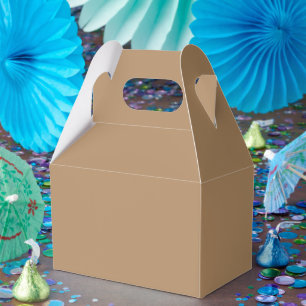 Ballotins Boîtes de Faveur en Papier Brun Personnalisées – G