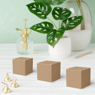 Ballotins Boîtes de Faveur en Papier Brun Personnalisées – S