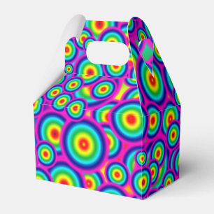 Ballotins Boîtes de faveur hippie psychédéliques
