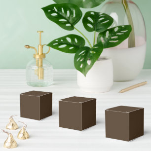 Ballotins Boîtes de faveur marron de café personnalisées – S