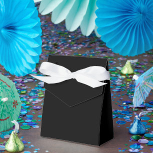 Ballotins Boîtes de Faveur Noires Personnalisées – Tente 3x1