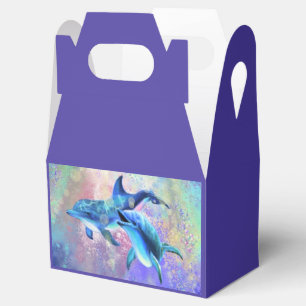 Ballotins Boîtes de faveur ou de cadeaux de dauphins pour co