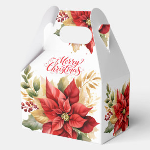 Ballotins Boîtes de Faveur Poinsettias