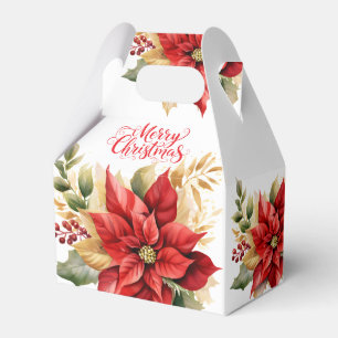 Ballotins Boîtes de Faveur Poinsettias