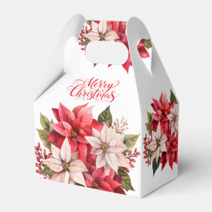 Ballotins Boîtes de Faveur Poinsettias