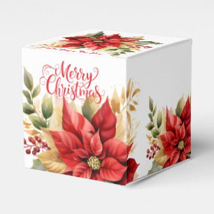Ballotins Boîtes de Faveur Poinsettias