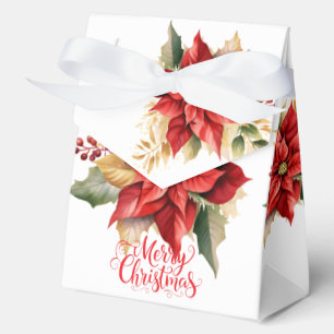 Ballotins Boîtes de Faveur Poinsettias