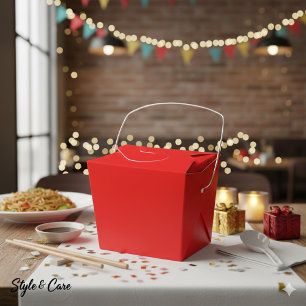 Ballotins Boîtes de Faveur Rouges Personnalisées – Take Out