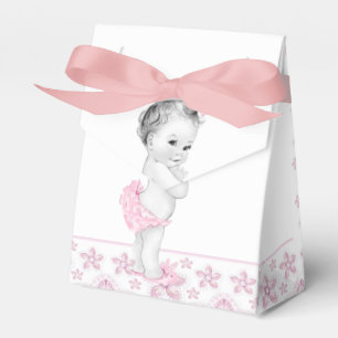 Ballotins Boîtes de faveurs de baby shower rose adorables