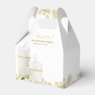 Ballotins Boîtes de faveurs de bougie de lys