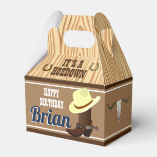 Ballotins Boîtes de Faveurs de Cowboy Occidental   Fête de C