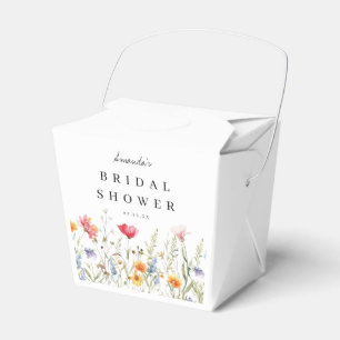Ballotins Boîtes de faveurs de douche de mariage à l'aquarel