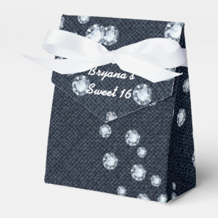Ballotins Boîtes de faveurs de fête d'anniversaire en Denim 