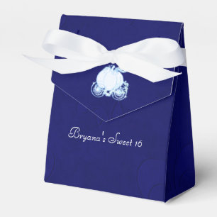 Ballotins Boîtes de faveurs de fête de Carrosse Royal Bleu d