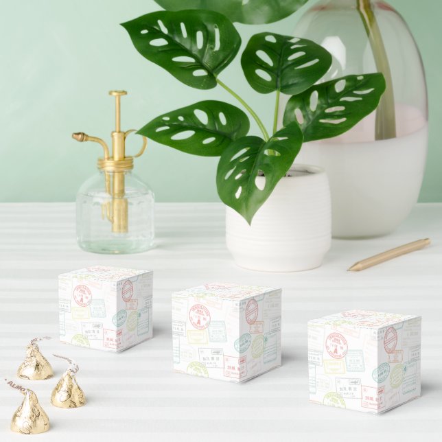 Ballotins Boîtes de Faveurs de Fête Tampon de Passeport Past (Multiple)