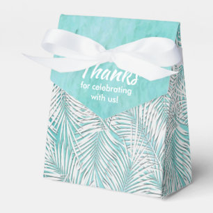 Ballotins Boîtes de Faveurs de Fête Turquoise Océan avec Pal