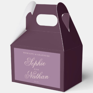 Ballotins Boîtes de Faveurs de Mariage à Calligraphie Auberg