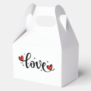 Ballotins Boîtes de faveurs LOVE – Emballage doux et élégant