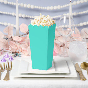 Ballotins Boîtes de maïs pop turquoise brillant pour Celebra