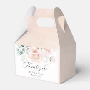 Ballotins Boîtes De Mariage Fleurs Roses Vides