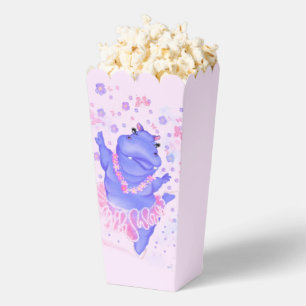 Ballotins Boîtes de pop-corn Ballerine Hippopotame Danseuse