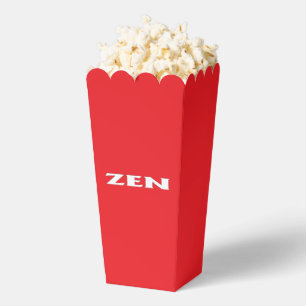 Ballotins Boîtes de pop-corn blanc zen