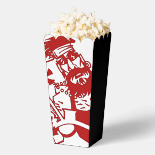 Ballotins Boîtes de pop-corn rouge blanc