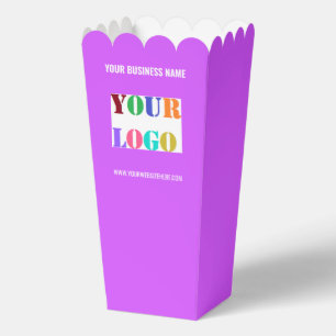 Ballotins Boîtes de Popcorn Promotionnelles avec Texte de Lo