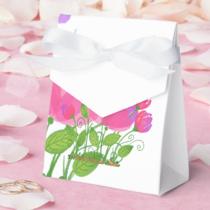 Ballotins Boîtes de remerciement pour Baby Shower Wildflower