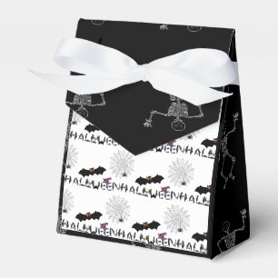 Ballotins Boîtes de traitement noir et blanc d'Halloween pou