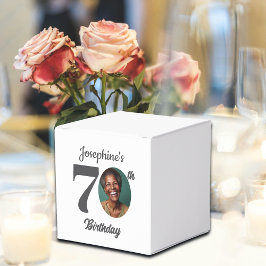 Ballotins Bold 70th Birthday Party Photo Favor