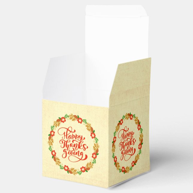 Ballotins Bon thanksgiving Red Gold Wreath (Ouvert)