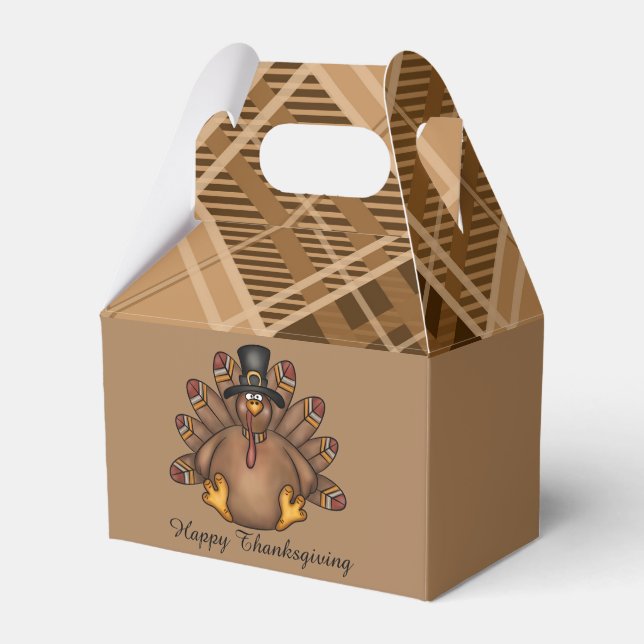 Ballotins Bon thanksgiving turkey ajouter un message de nom (Verso)