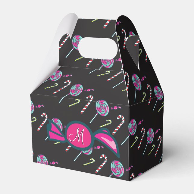 Ballotins Bonbons Sucre de canne rose Monogramme (Verso)